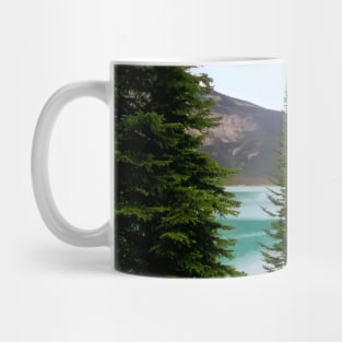 Emerald Lake Through the Trees Mug